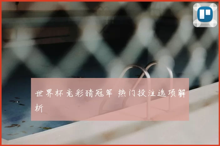 世界杯竞彩猜冠军 热门投注选项解析
